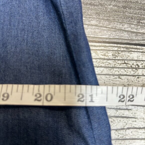 Carina Ricci Italy Womens Dress Size S Lightweight Denim Cotton Sequin Shopping - Picture 9 of 11